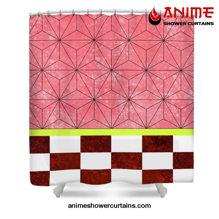 Nezuko Pattern Shower Curtain