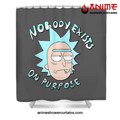 Nobody Exists Shower Curtain W59 X H71 / Gray