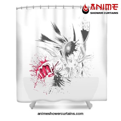 One Punch Man Anime Shower Curtain W59 X H71 / White