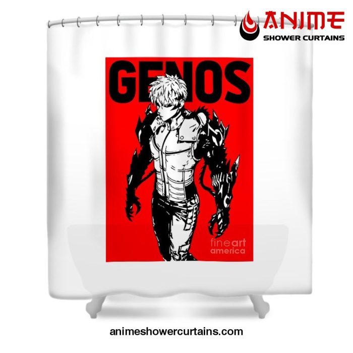 One Punch Man Genos Shower Curtain W59 X H71 / White