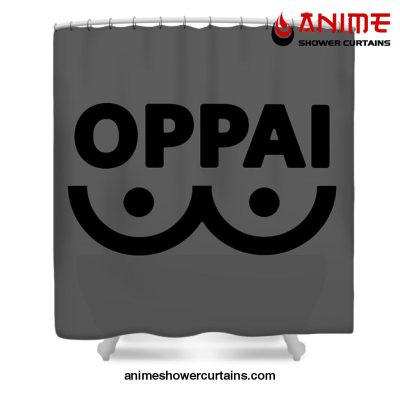 One Punch Man Oppai Shower Curtain W59 X H71 / Gray