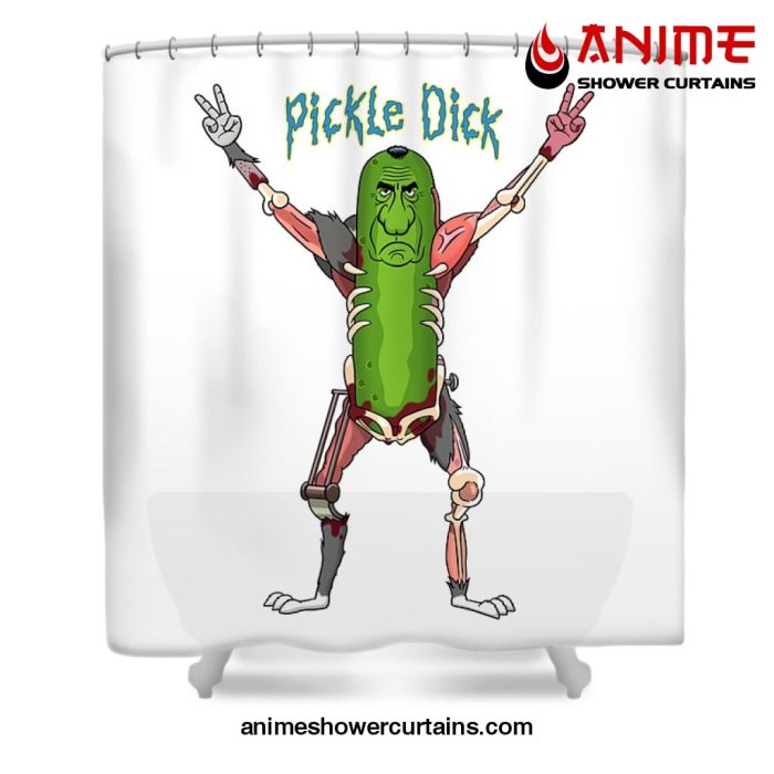 Pickle Dick Shower Curtain W59 X H71 / White