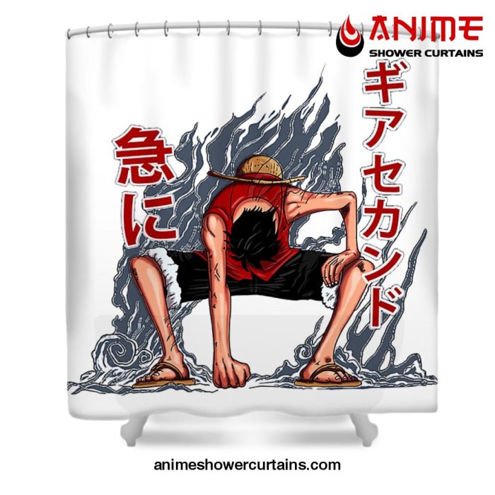 Pirate Otaku Shower Curtain W59 X H71 / White