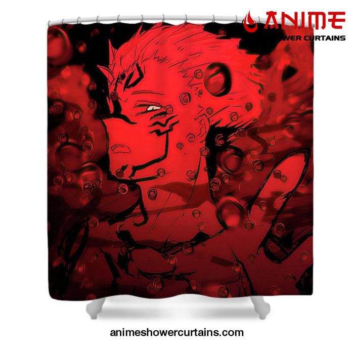 Red Yuji Itadori Shower Curtain