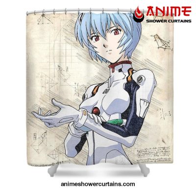 Rei Ayanami Artwork Poster Shower Curtain