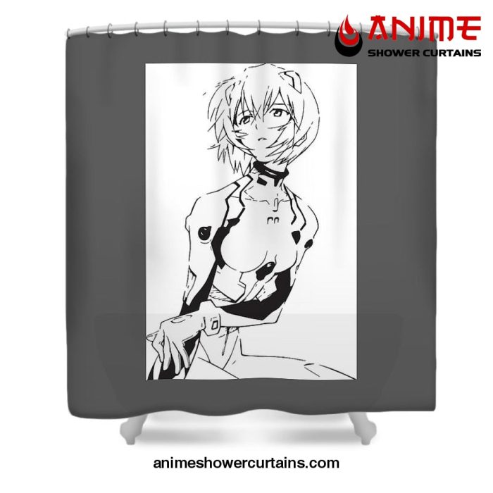 Rei Ayanami Eva Shower Curtain W59 X H71 / Gray