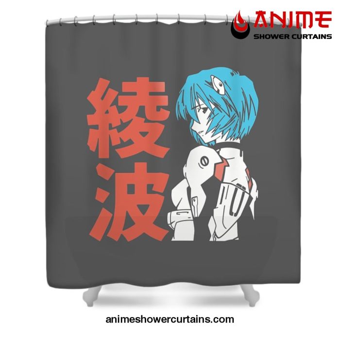 Rei Ayanami Evangelion Shower Curtain W59 X H71 / Gray