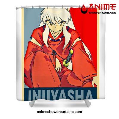 Retro Art Anime Inuyasha Shower Curtain W59 X H71 / White