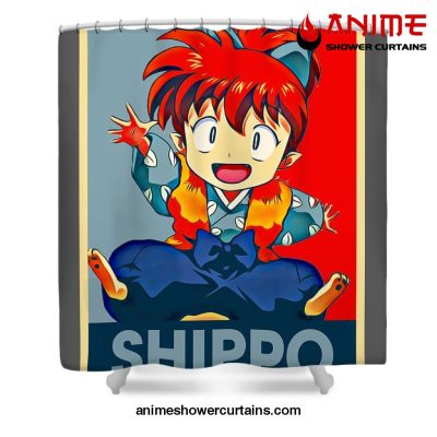 Retro Art Shippo Inuyasha Shower Curtain W59 X H71 / Gray