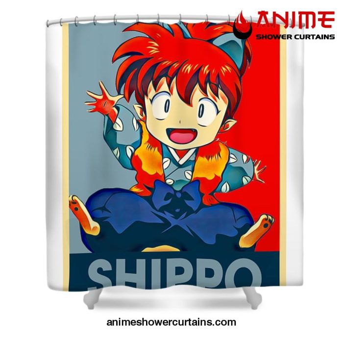 Retro Art Shippo Inuyasha Shower Curtain W59 X H71 / White