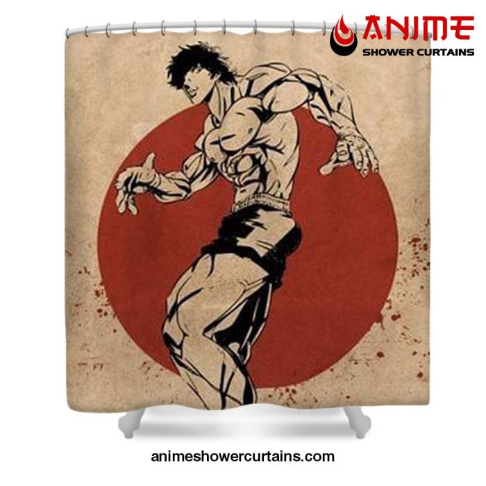 Retro Baki Shower Curtain