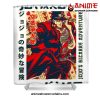 Retro Jotaro Kujo Art Shower Curtain W59 X H71 / White