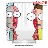 Rick And Morty Anatomy Shower Curtain