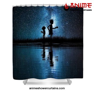 Rick And Morty In Space Shower Curtain