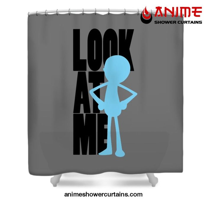 Rick And Morty Look At Me Shower Curtain W59 X H71 / Gray