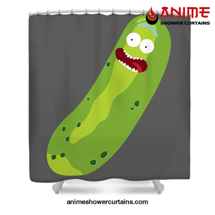 Rick And Morty Pickle Shower Curtain W59 X H71 / Gray