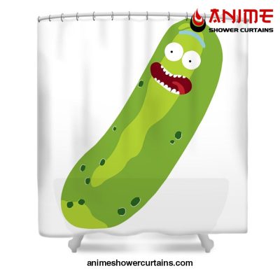 Rick And Morty Pickle Shower Curtain W59 X H71 / White