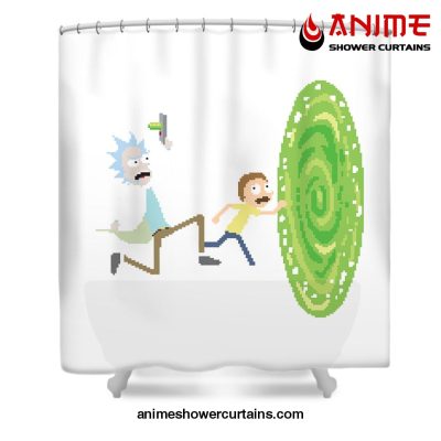 Rick And Morty Piels Piel Shower Curtain W59 X H71 / White