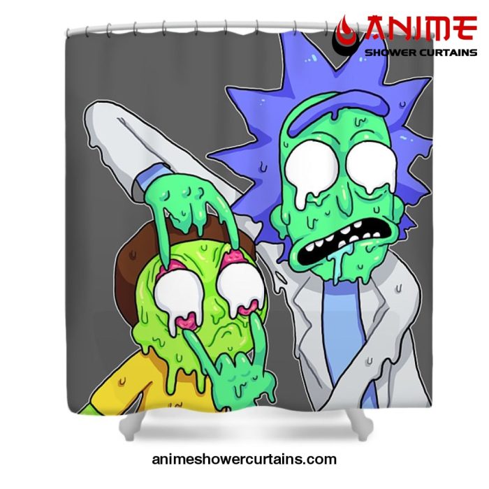 Rick And Morty Pullover Shower Curtain W59 X H71 / Gray