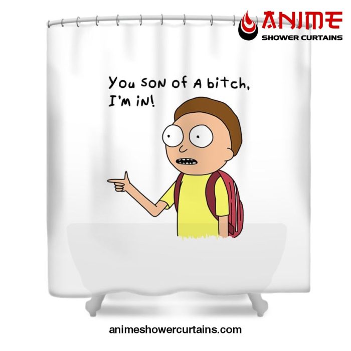 Rick And Morty Smith Quote Shower Curtain W59 X H71 / White