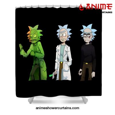 Rick Sanchez Shower Curtain W59 X H71 / Black