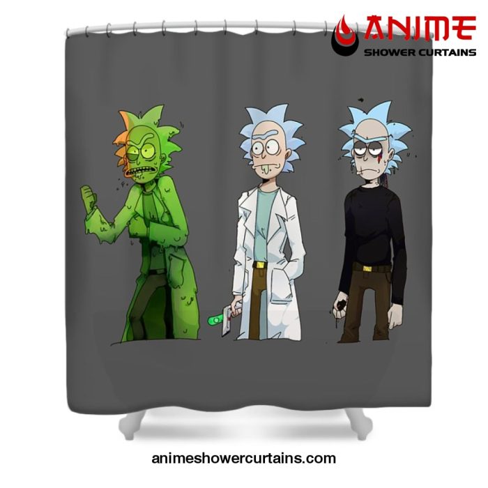 Rick Sanchez Shower Curtain W59 X H71 / Gray