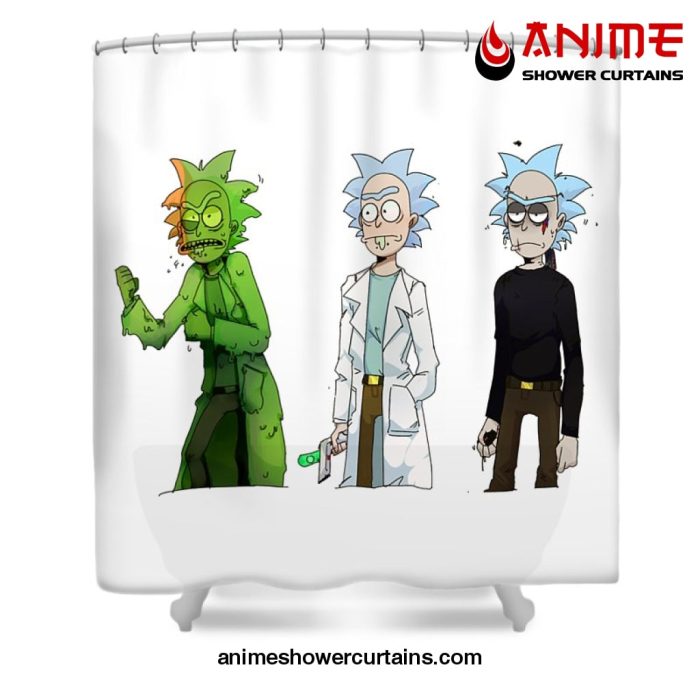 Rick Sanchez Shower Curtain W59 X H71 / White