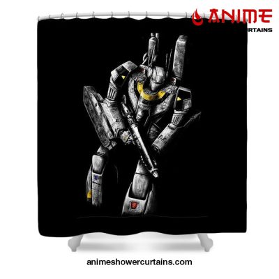 Robotech Shower Curtain W59 X H71 / Black