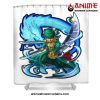 Roronoa Zoro Shower Curtain W59 X H71 / White