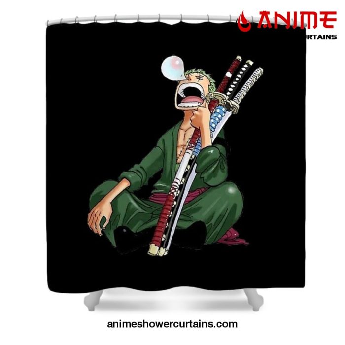 Roronoazoro Shower Curtain W59 X H71 / Black