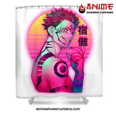 Ryome Sukuna Shower Curtain W59 X H71 / White