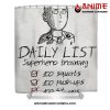 Saitama Daily List Shower Curtain