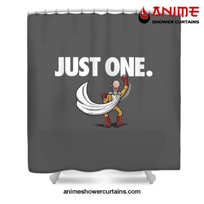 Saitama Just One Shower Curtain W59 X H71 / Gray