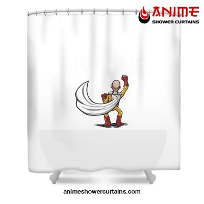 Saitama Just One Shower Curtain W59 X H71 / White