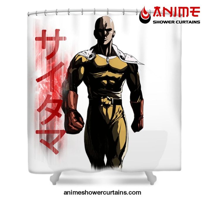 Saitama Shower Curtain W59 X H71 / White