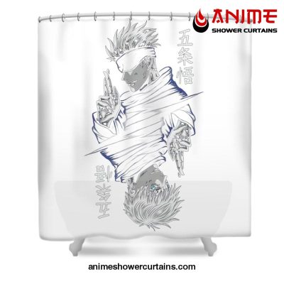 Satoru Anime Manga Shower Curtain W59 X H71 / White