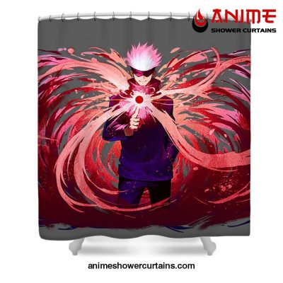 Satoru Gojo Jujutsu High Shower Curtain W59 X H71 / Gray