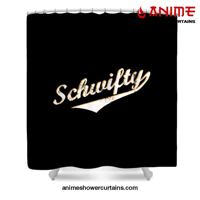 Schwifty Shower Curtain W59 X H71 / Black