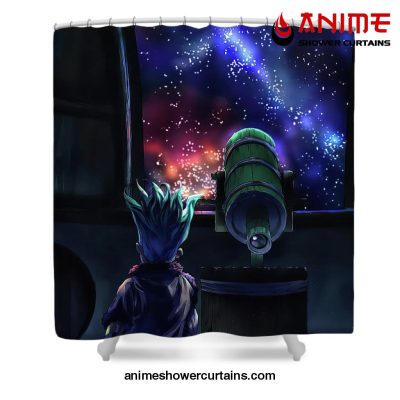 Senku Ishigami Galaxy Shower Curtain