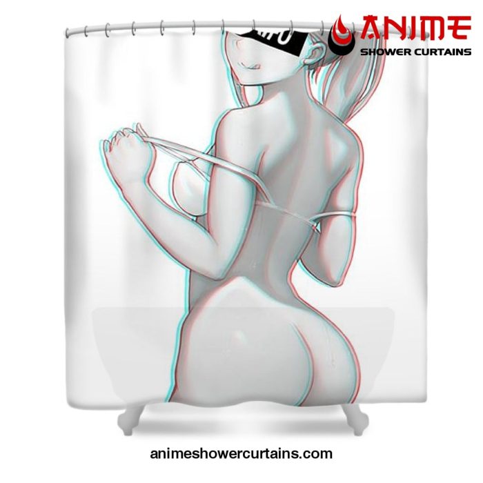 Sexy Zero Two Waifu Shower Curtain