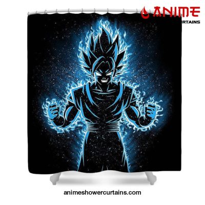 Shadow Goku Shower Curtain