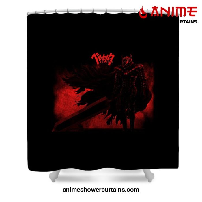 Shinji Berserk Shower Curtain W59 X H71 / Black