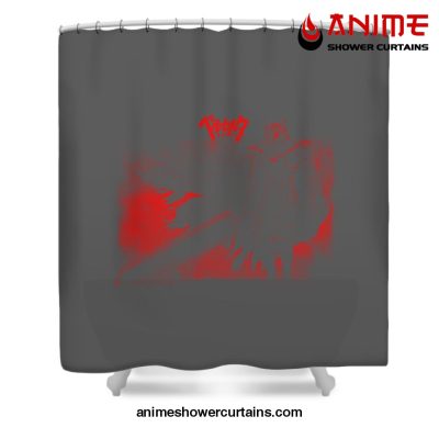 Shinji Berserk Shower Curtain W59 X H71 / Gray