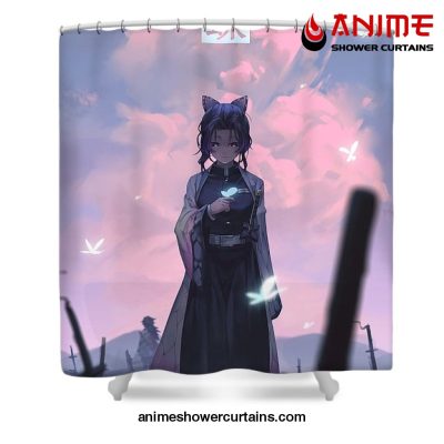 Shinobu Kocho Kimetsu No Yaiba Shower Curtain