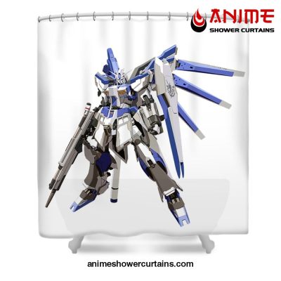 Simple Gundam Shower Curtain W59 X H71 / White