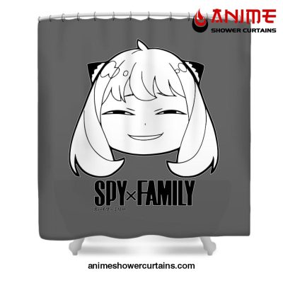 Spy X Family Anya Smug Classic Shower Curtain W59 H71 / Gray