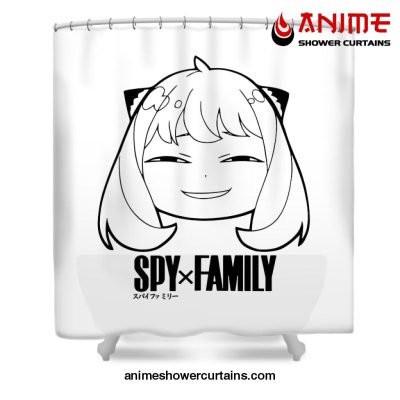 Spy X Family Anya Smug Classic Shower Curtain W59 H71 / White