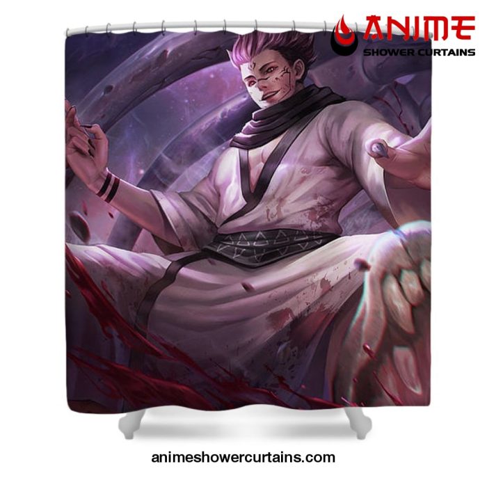 Sukuna Art Jujutsu Shower Curtain