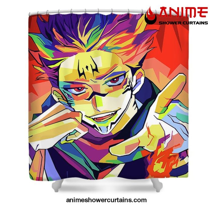 Sukuna Wpap Pop Art Shower Curtain