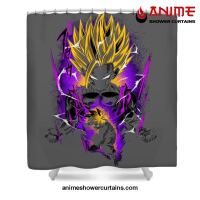 Teen Gohan Shower Curtain W59 X H71 / Gray